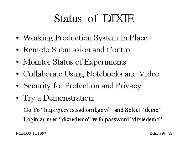 DIXIE Home Page
